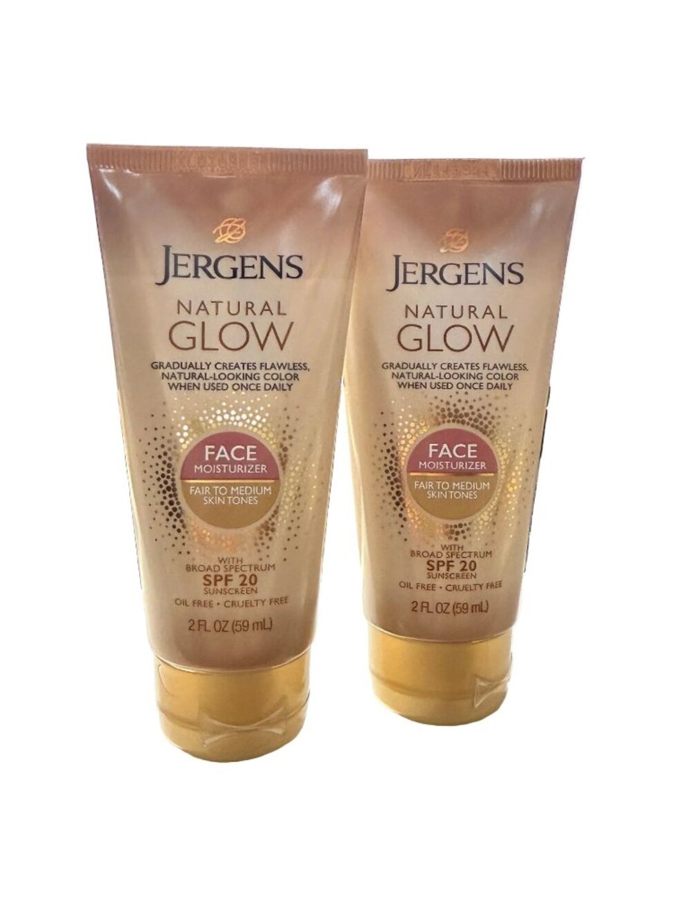 Jergens Natural Glow Face Moisturizer SPF 20 - Fair to Medium Skin tones - 2 fl